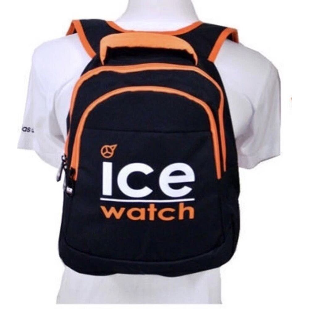 ICE Watch Black Lifestyle Backpack Mens Rucksack Bag New Fast Ship - Picture 2 of 8